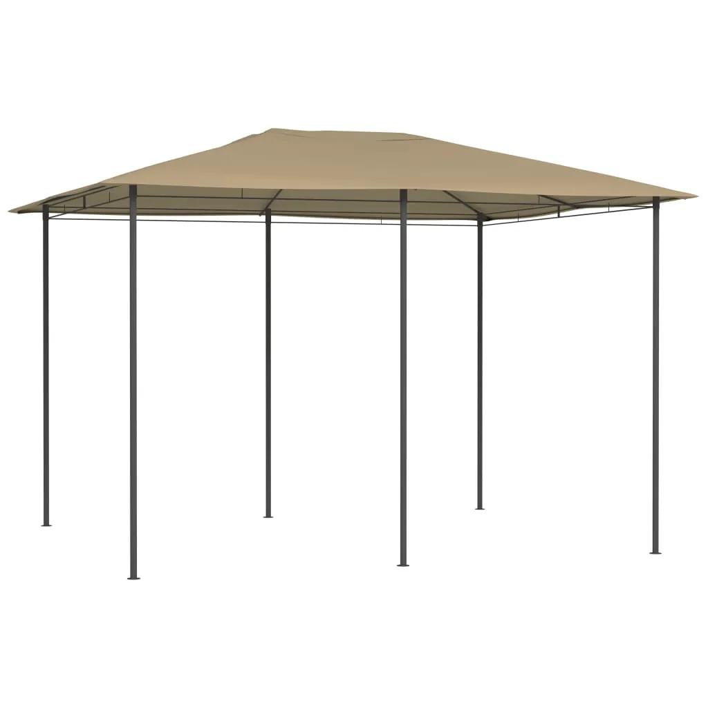 Pavillon de Jardin Stable 3x4 m Taupe : Finies les Brûlures du Soleil