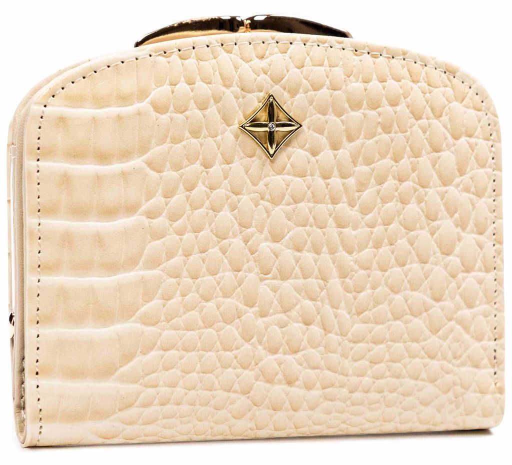 Milano Design | Damen-Geldbörse, aus Bio-Leder, Beige, Produktbild 