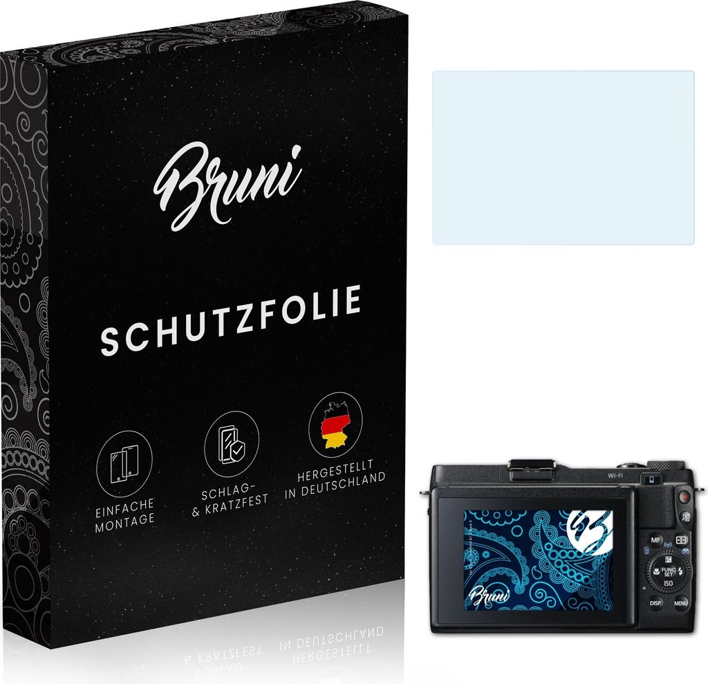 atFoliX 4054274728920, Transparent, Canon, PowerShot G1 X Mark II, Klare Bildschirmschutzfolie, Kratzresistent, Glänzend