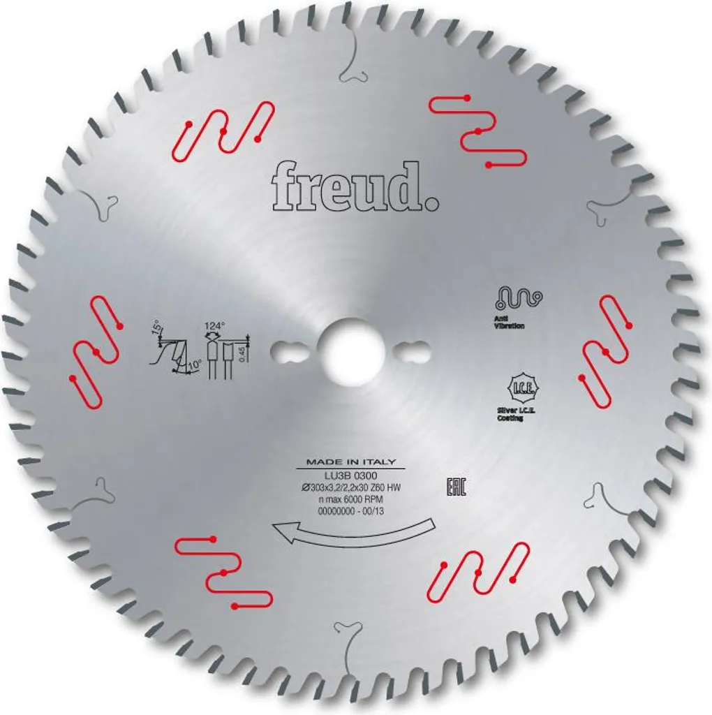 Scie circulaire Freud Ø303 pour la coupe propre de panneaux de cuisine