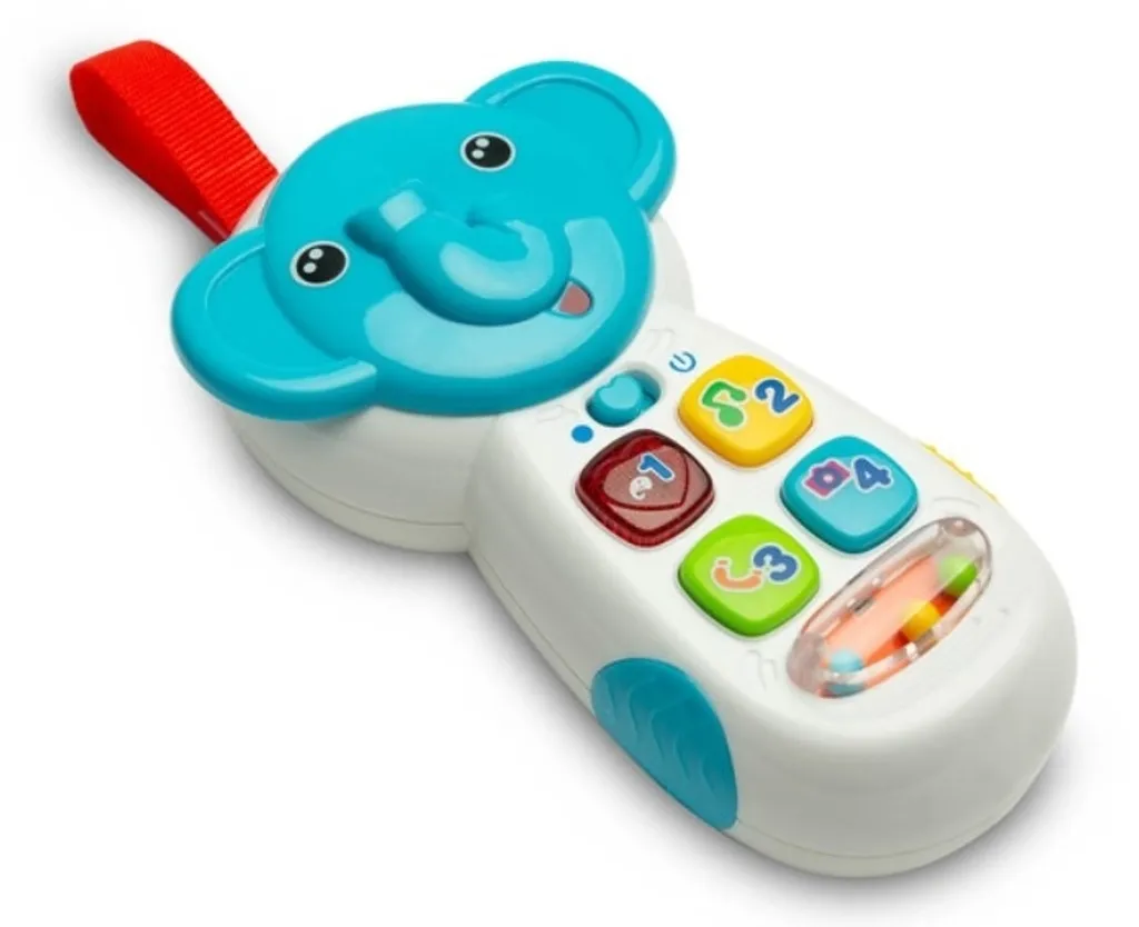 Téléphone éléphant TOYZ interactif avec lumières et sons d'éveil - 5