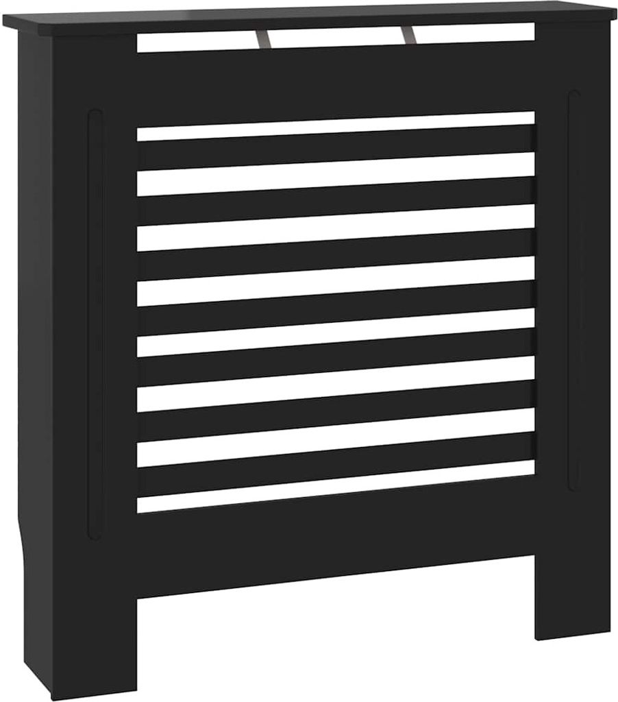 vidaXL MDF Heizkörperverkleidung Schwarz 78 cm
