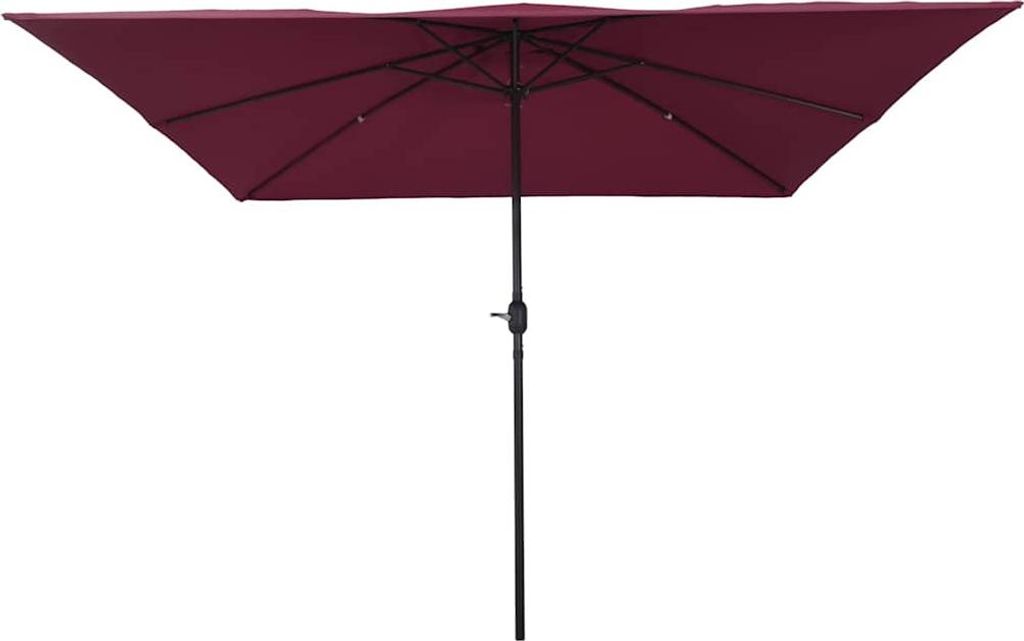 vidaXL Garten-Sonnenschirm Bordeauxrot 295 x 295 x 245 cm