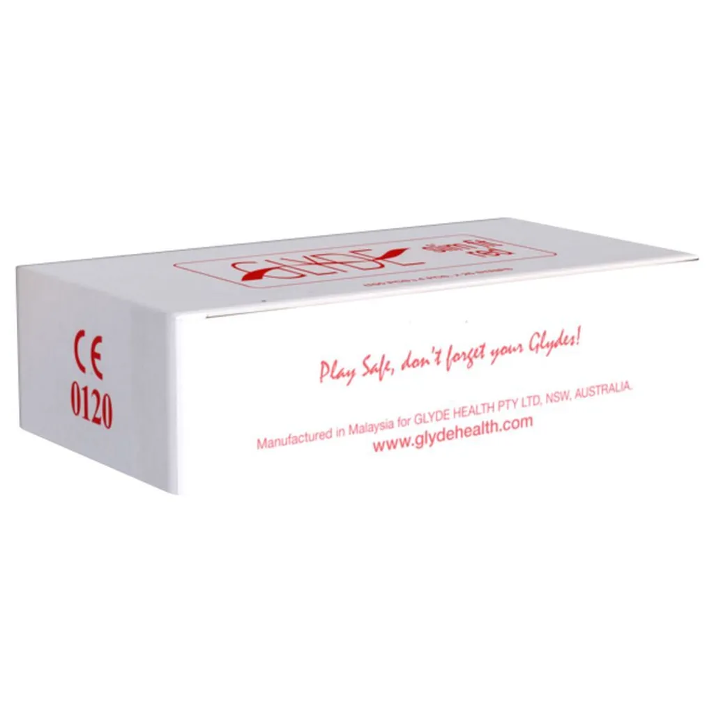 Préservatifs Ajustés Slimfit Glyde Rouge - Pack de 100 Unités Vegan Bio