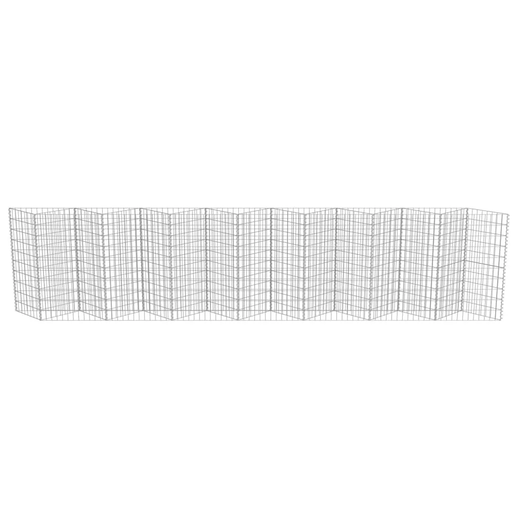 Solution Anti-Bruit : Mur Gabion 450x100 cm en Acier contre les Nuances - 5