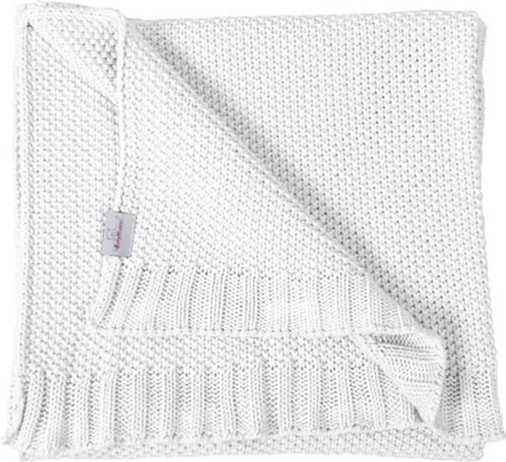 Couverture bébé en coton 75x100 BabyMatex Tullu blanc TKTU75-01 doux