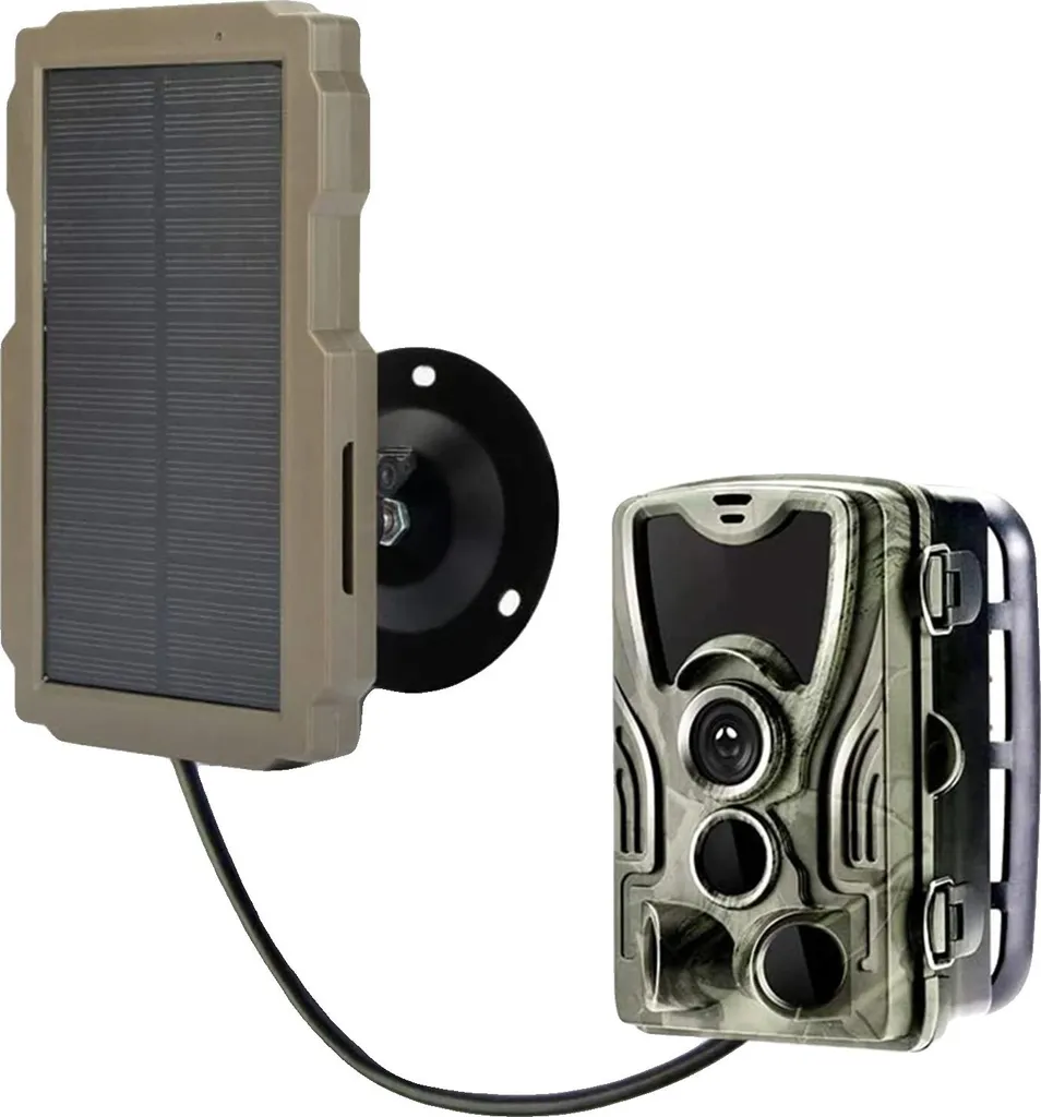 Chargeur Solaire Universel avec Batterie 3000mAh pour Caméras de Chasse