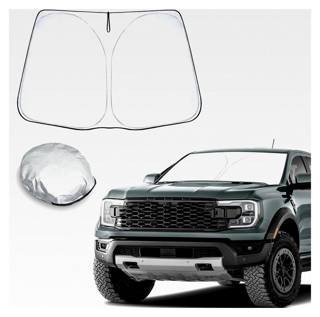 Sonnenschutzabdeckung für die Frontscheibe des Ford Ranger T9 2023 2024 Raptor Wildtrak XLT