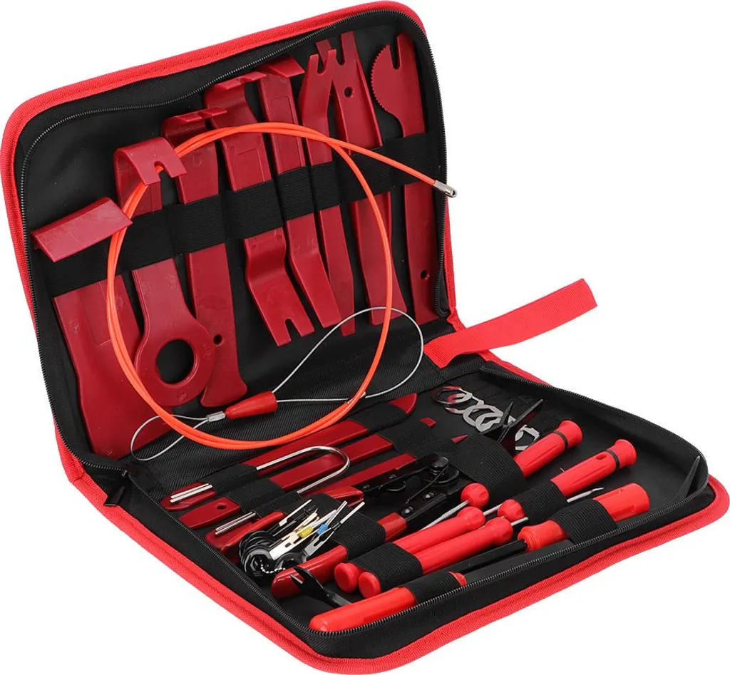 Outil démontage garniture auto 39pcs pour retirer clips et panneaux porte