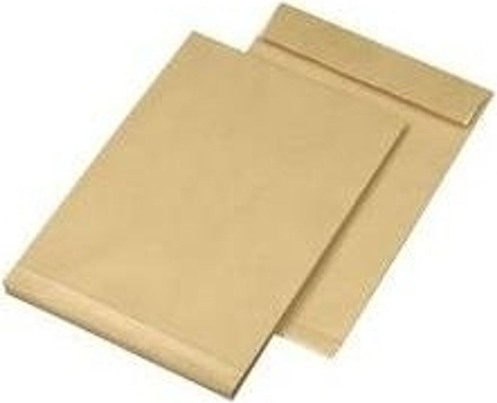 MAILmedia Faltenversandtasche B4 ohne Fenster natron braun 50er Falte 100 Stück
