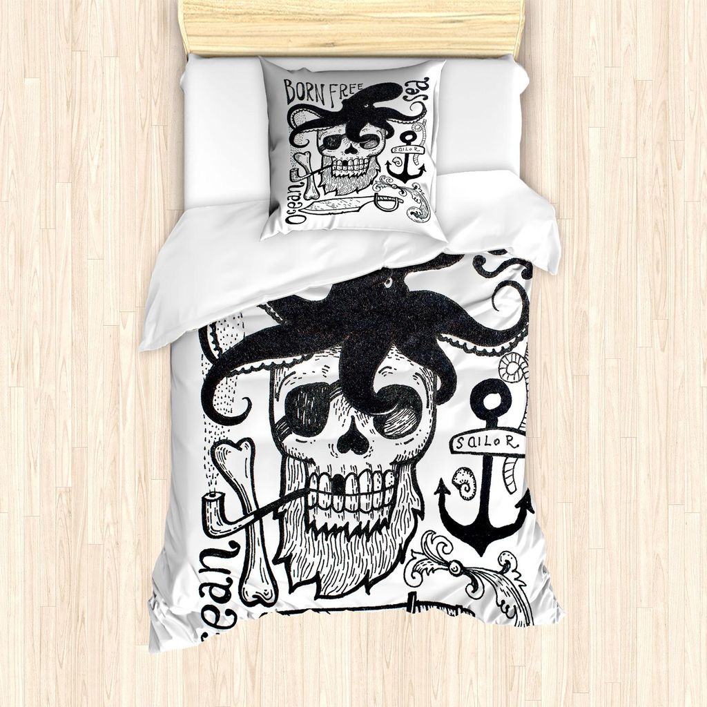 ABAKUHAUS Vintage Nautical Tattoo Bettbezug Set, Ropes Produktbild 