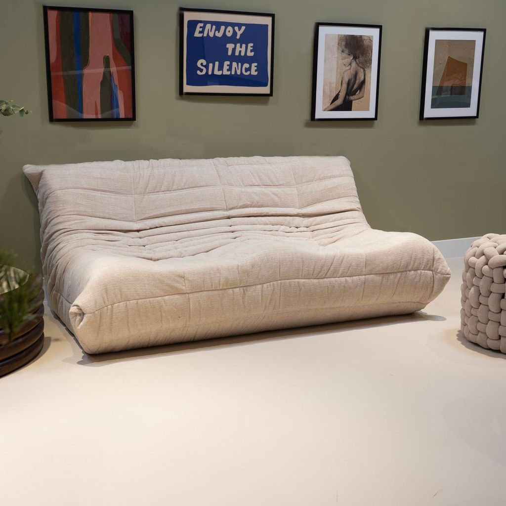 Giga Meubel 2-Sitzer Sofa Bear - Beige Stoff - 168x100x69cm Produktbild 