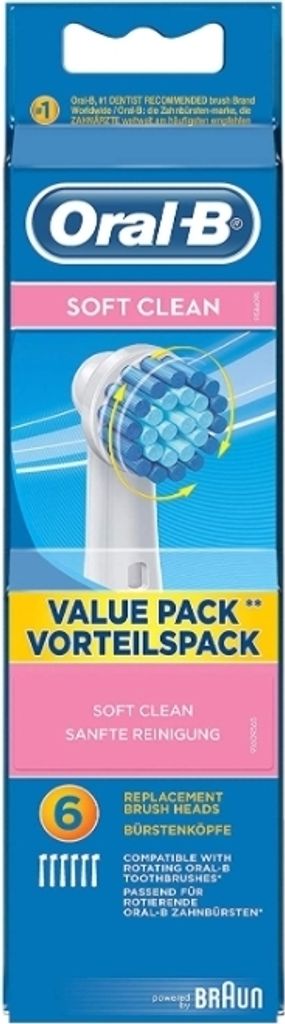 Oral-B, Soft Clean, vymeniteľné špičky, 6 kusov Obrázok produktu 