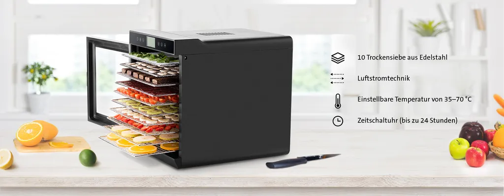 Séchoir alimentaire ETA Vital Air II polyvalent pour fruits et légumes