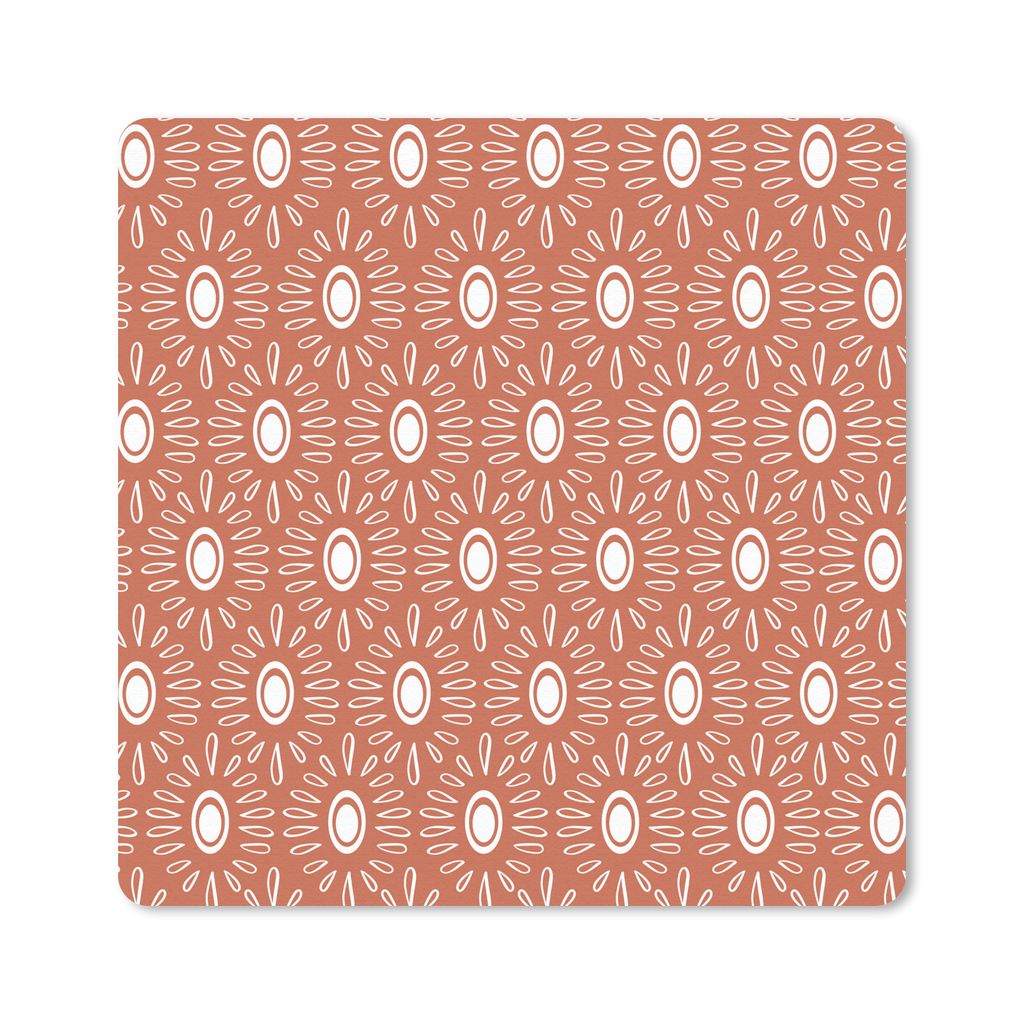 MuchoWow Mauspad Mousepad Mädchen - Boho - Design 30x30 cm - Mousepads - Maus Mat - Pad - Mausunterlage - Gaming
