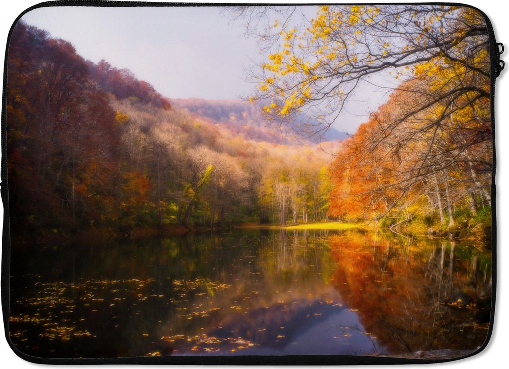MuchoWow Laptop Hülle 14 ZollNatur - Wald - Herbst Laptoptasche - Laptoptasche - Stoßsicher - Schutzhaube