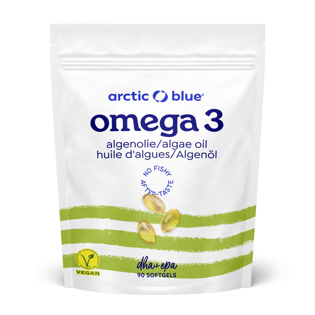 Arctic Blue Omega-3 Algenöl DHA und EPA - 90 Kapseln (klein)