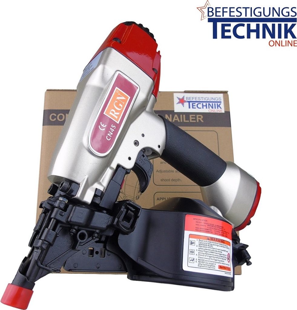 Druckluft Coilnagler CN-45 25-50mm für Coilnägel draht konisch + flach