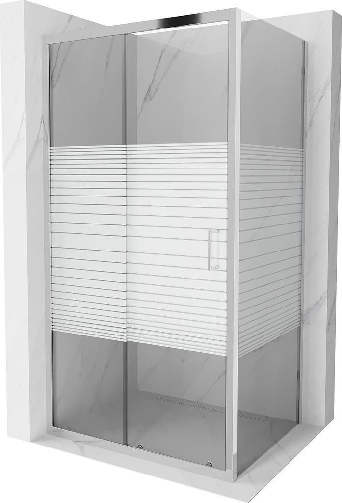Mexen Apia ausziehbare Duschabtrennung 120 x 90 cm, Produktbild 