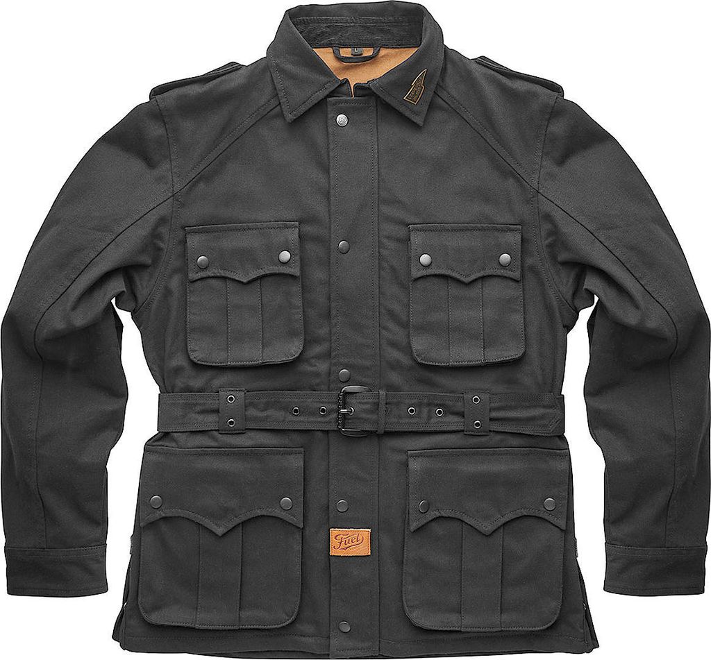 Fuel Safari Motorrad Textiljacke, schwarz, XL
