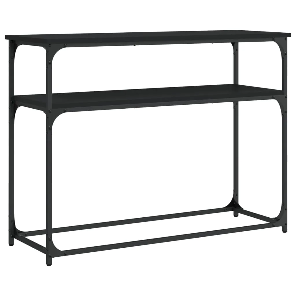 SYFAX™ Tavolo Consolle Nero 100cm - Arredamento Ingresso di Lusso