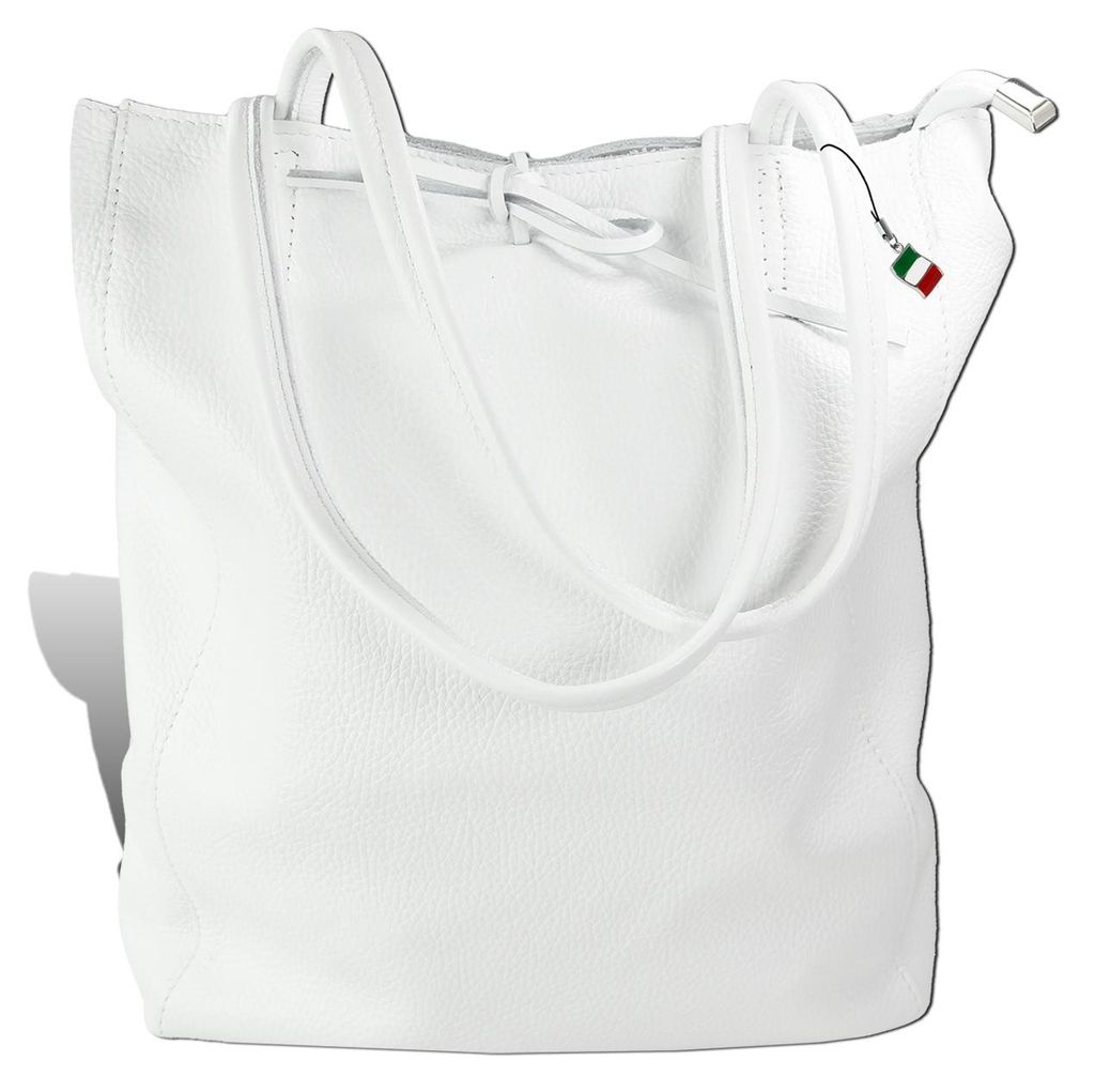 Florence Tasche weiß Leder Shopper D2OTM107W Produktbild 