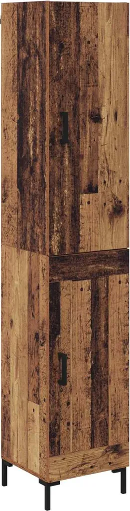 Highboard in legno di recupero 69,5 x 34 x 180 cm materiale a base di legno