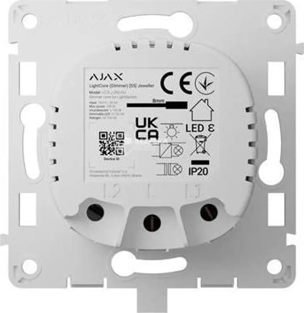 Variateur Tactile AJAX LightCore Dimmer Vertical 200W Blanc Design