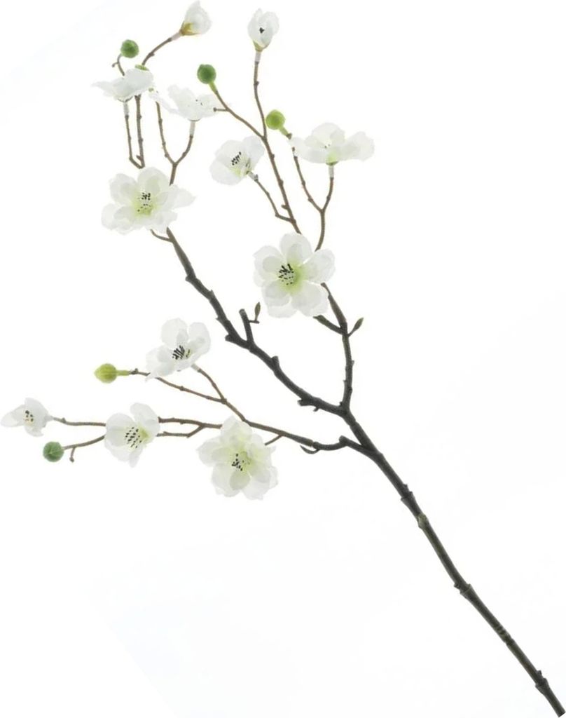 Kunstliche Apfelblute Kyoto - 56 cm - weis - Kunstliche Seidenblumen