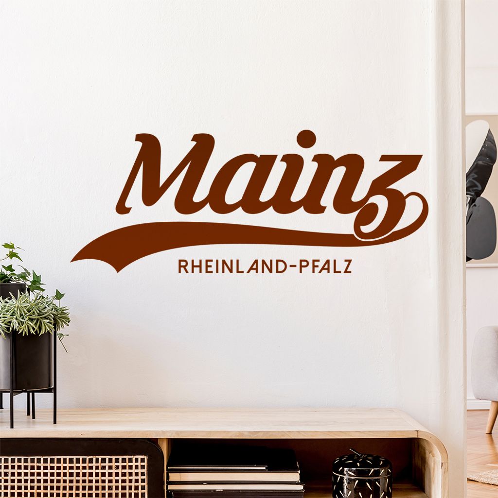 Mainz Rheinland-Pfalz Wandtattoo Wandaufkleber Wall Sticker - Dekoration, Küche, Wohnzimmer, Schlafzimmer, Badezimmer