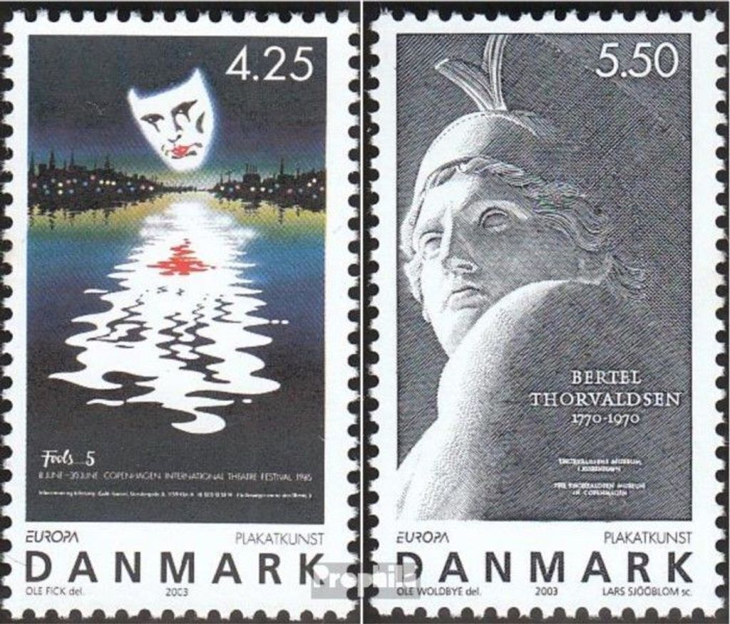 Briefmarken Dänemark 2003 Mi 1341-1342 (kompl.Ausg.) postfrisch Europa