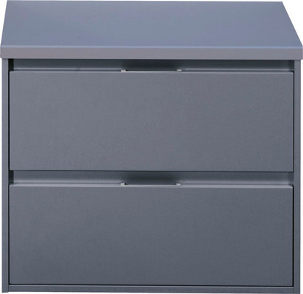 Waschtischunterschrank Sanox Porto Frontfarbe eisgrün 70 cm mit Waschtischplatte