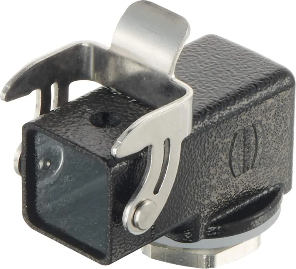 Embase de connecteur industriel coudée Han 3M Harting M20 pour machine