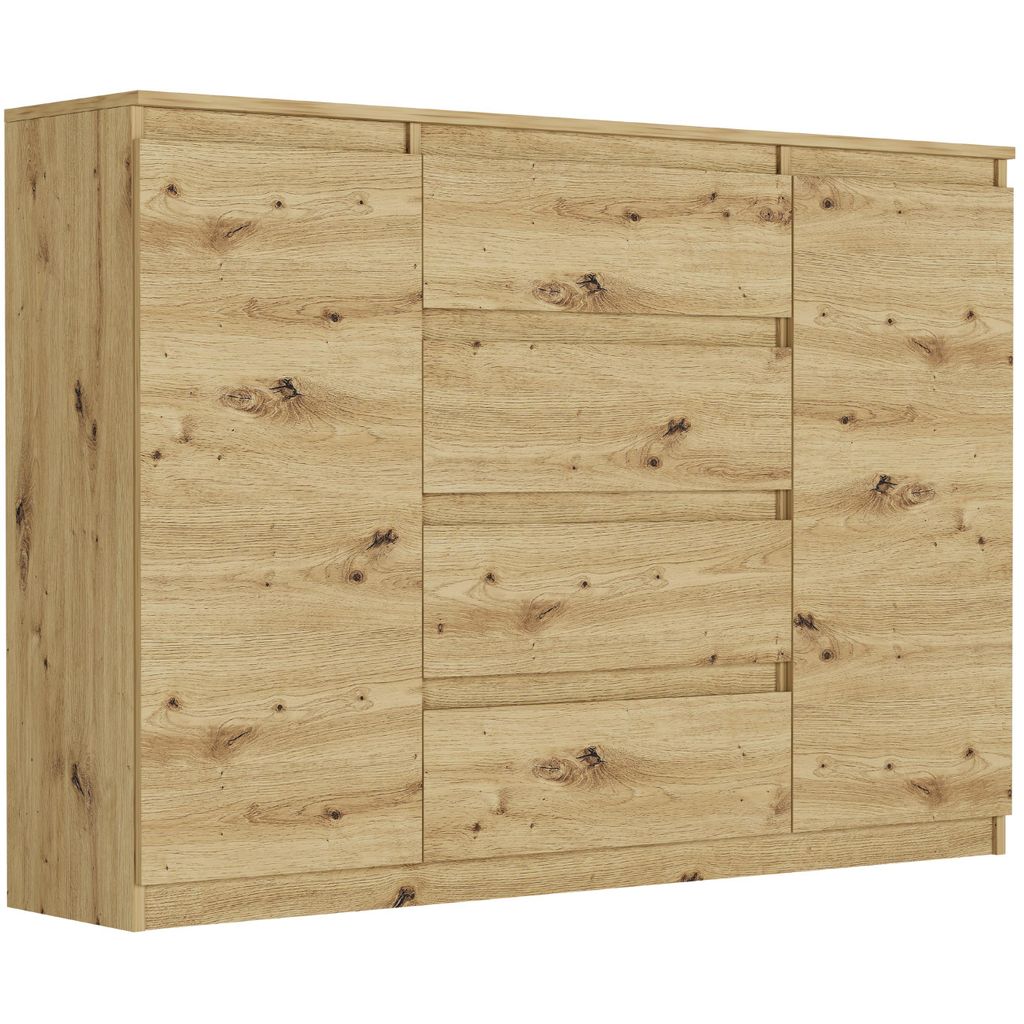 Komoda 140 cm so zásuvkami a dvierkami FRAMIRE R-140-S4 Obrázok produktu 