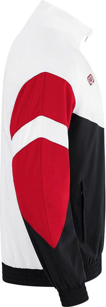 Jako Retro Präsentationsjacke Herren Schwarz Weiß Rot