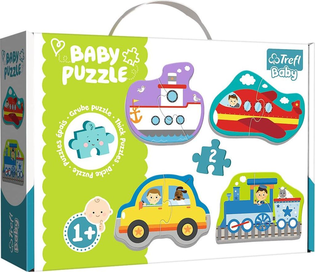 Trefl Baby-Puzzle-Set, Transportfahrzeuge