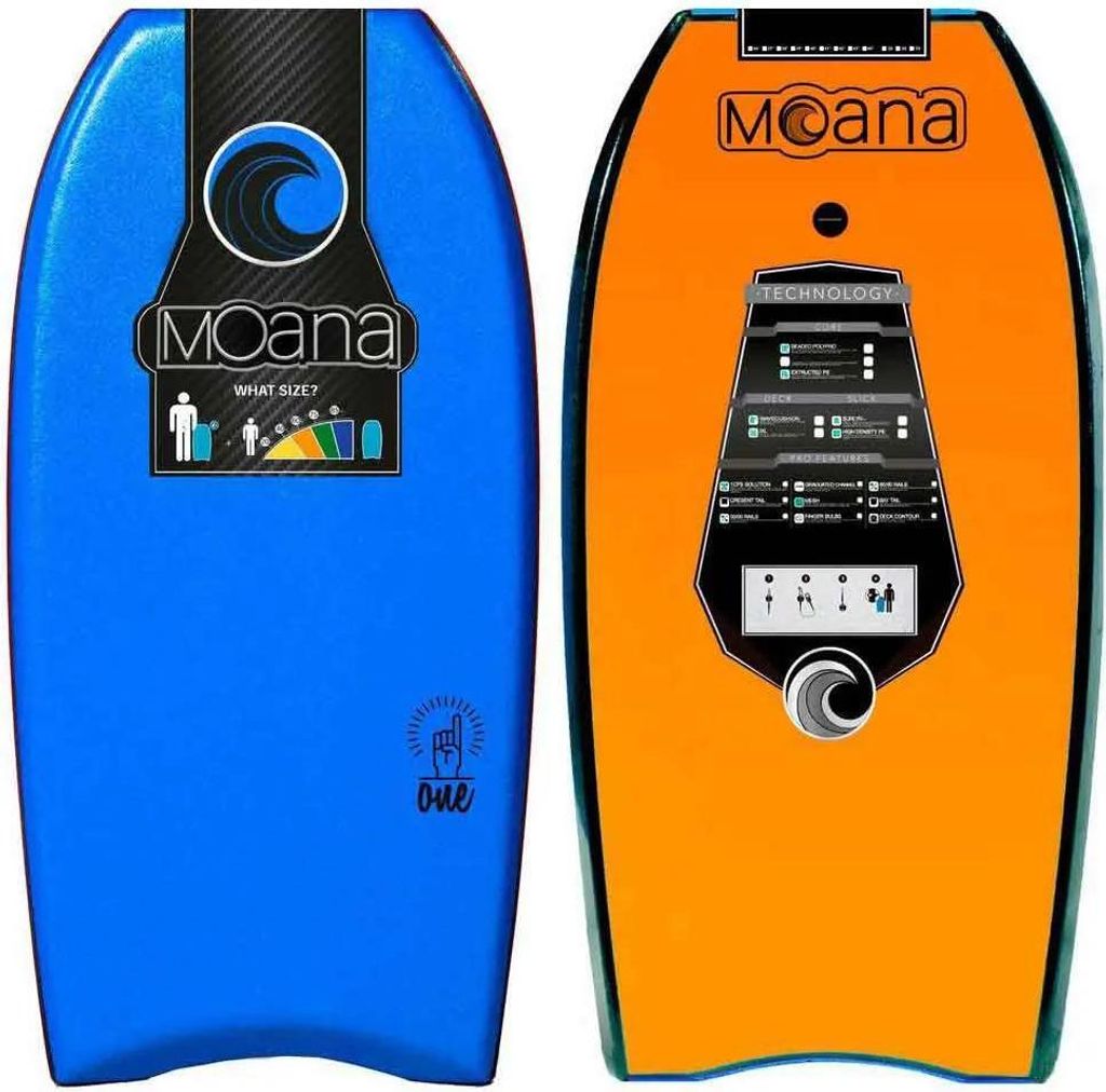 Moana One With Leash 42 ́ ́ Bodyboard Blau 106.7 cm Blau 106.7 cm