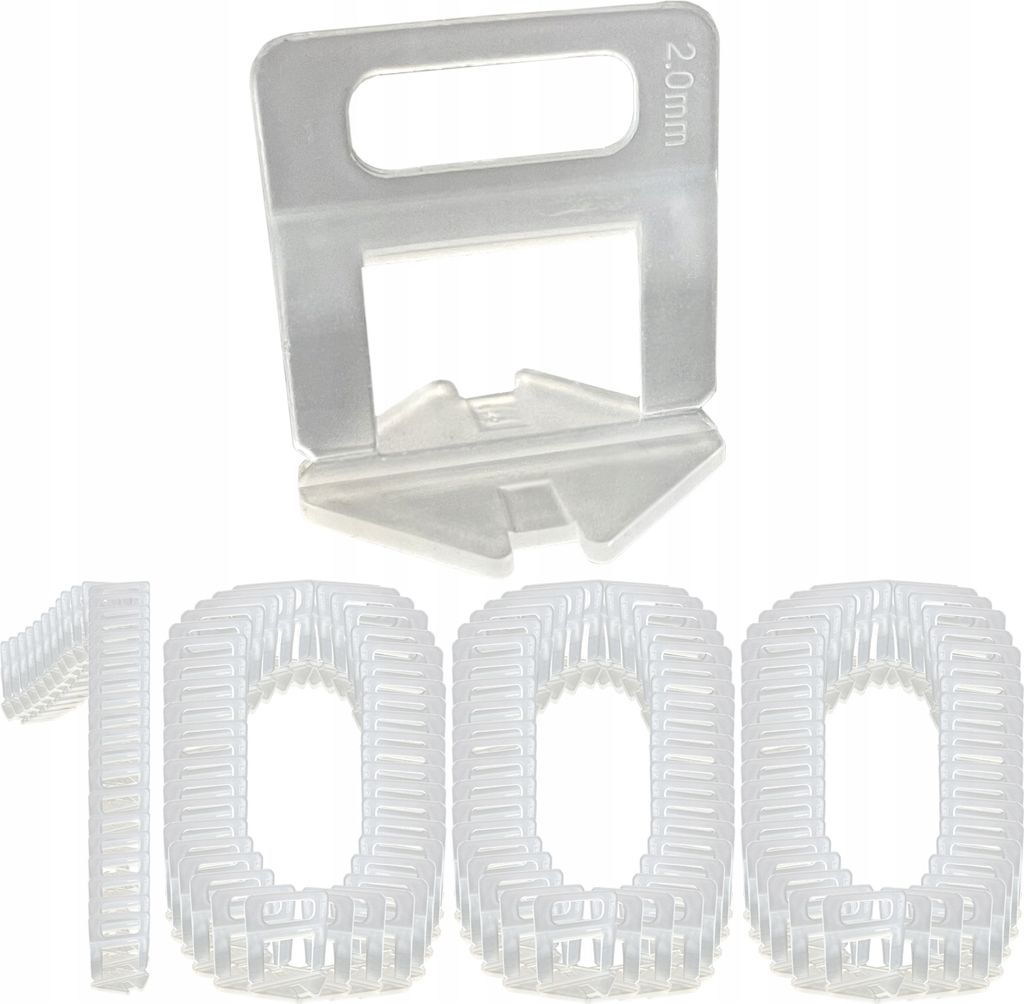 Sada nivelačních klipů 2 mm 1000 kusů Nástroj pro pokládku Obrázek produktu 
