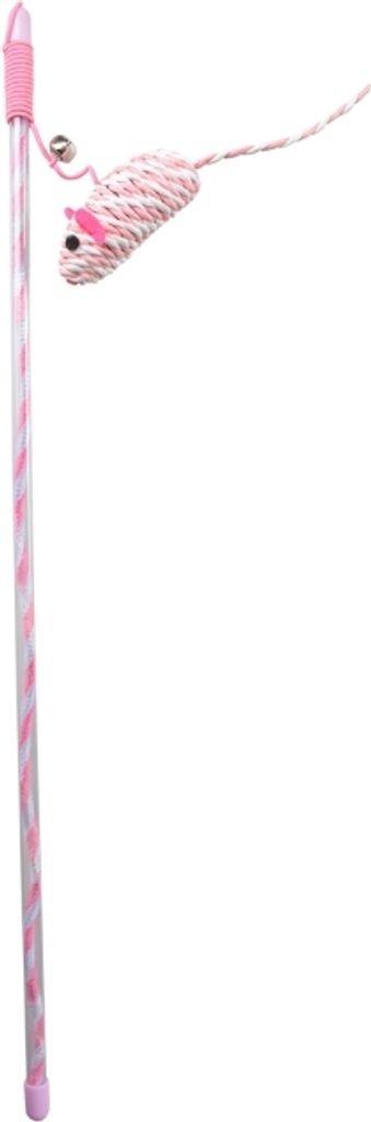 Duvoplus Cat Toy Spielangel Catchy Papiermaus - rosa