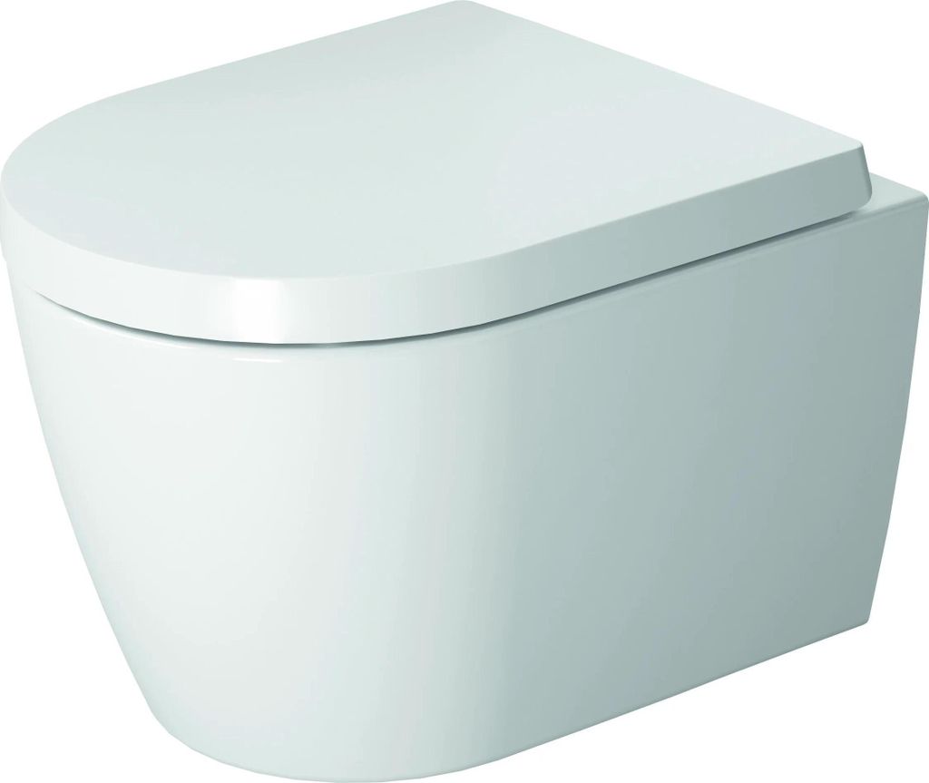 Duravit Wand-WC Compact Rimless ME by Starck tief, 370 x 480 mm weiß