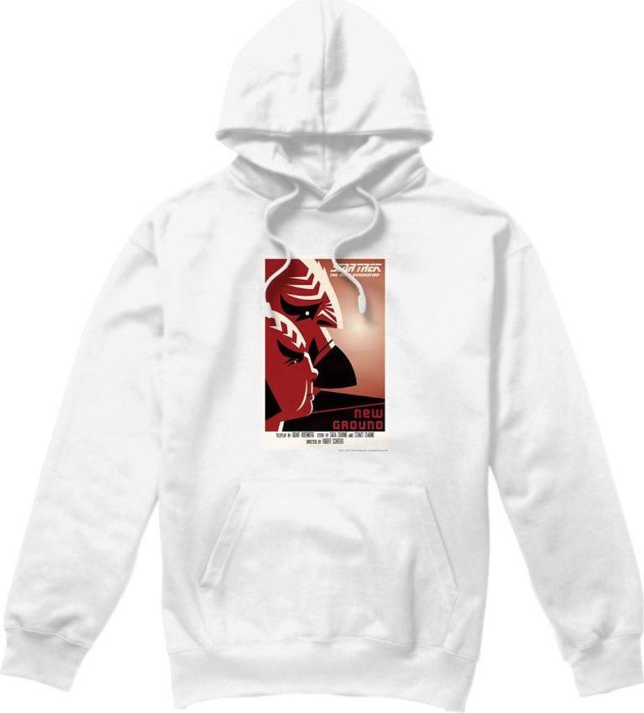 Star Trek - "The Next Generation Season 5 Episode 10" Kapuzenpullover für Herren TV7992 (XXL) (Weiß)