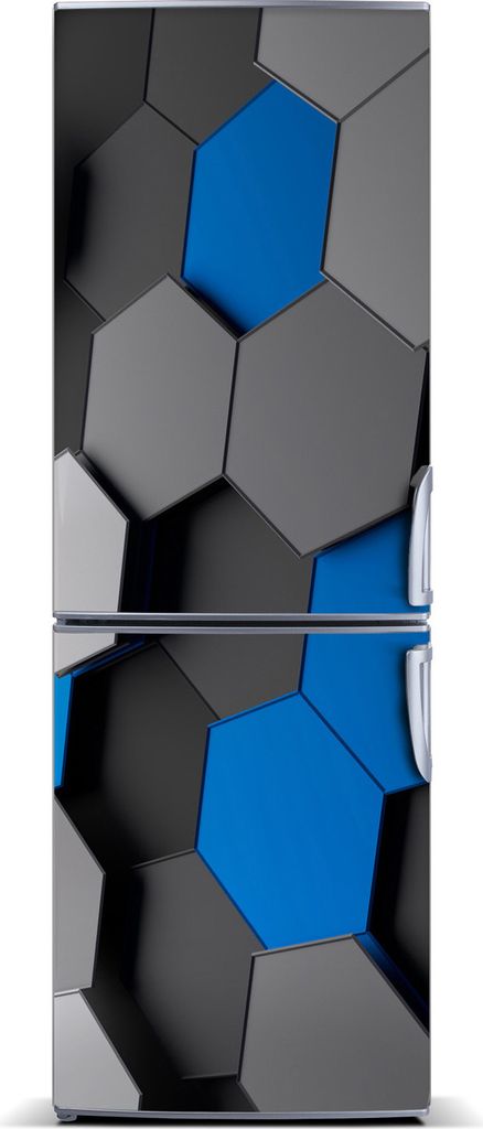 Tulup Kühlschrankdekoration - Magnetmatte - 60 cm x 180 cm - Magnet auf dem Kühlschrank - 3D-Abstraktion