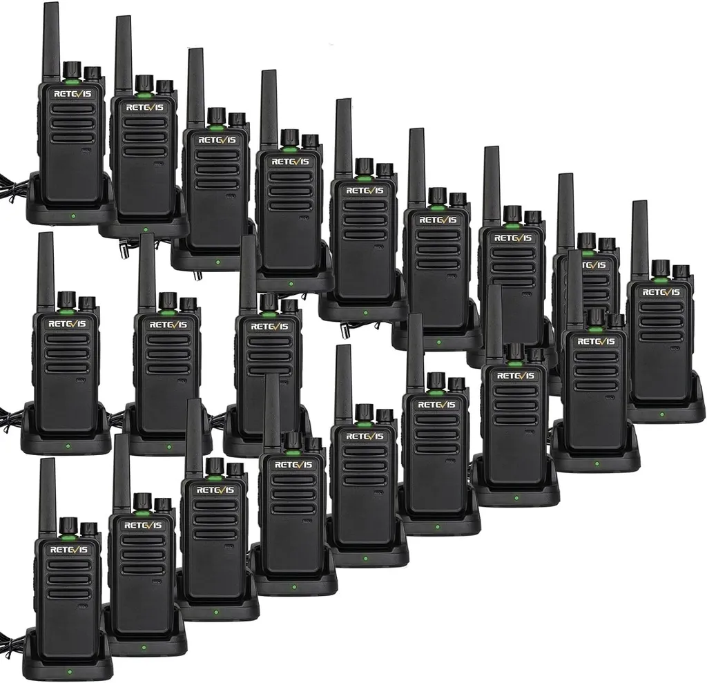 Kit Talkie-Walkie pour Hôtel et Sécurité Retevis RT668 PMR446 sans Fil
