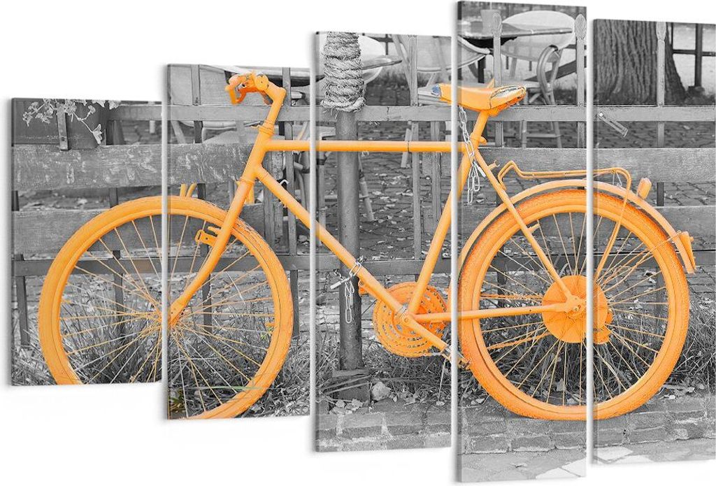 Bild auf Leinwand - Leinwandbild - Fahrräder Sport Verkehr alt - 150x100cm - Wand Bild - Wanddeko - Leinwanddruck - Bilder - Kunstdruck - Wanddeko...