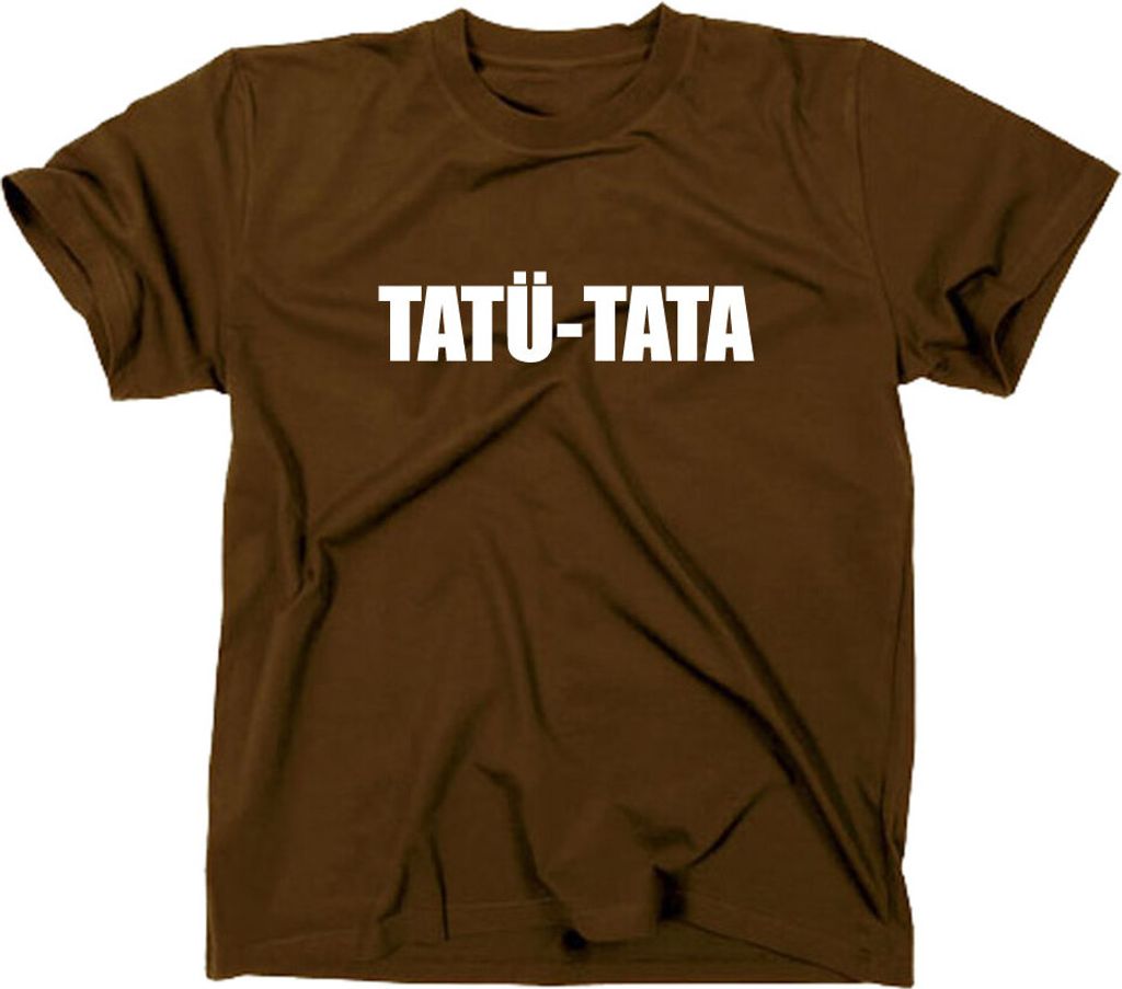 Styletex23 T-Shirt Tatü Tata Fun, braun, S