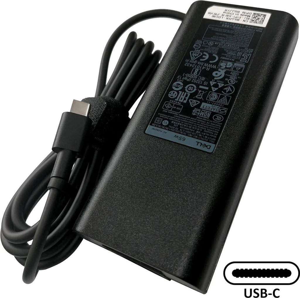 Alimentatore Dell CJG9W 65W USB-C Originale - Caricabatterie Laptop