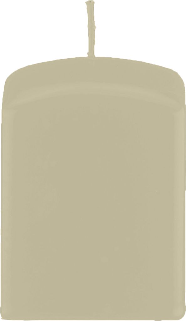Quader, Quadratische Kerzen Antik-Grün 80 x Ø 70/70 mm, 8 Stück