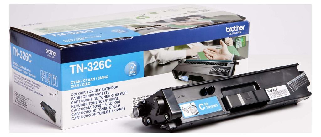 Brother TN-326C, 3500 stron(y), Cyjan, 1 szt. Zdjęcie produktu 