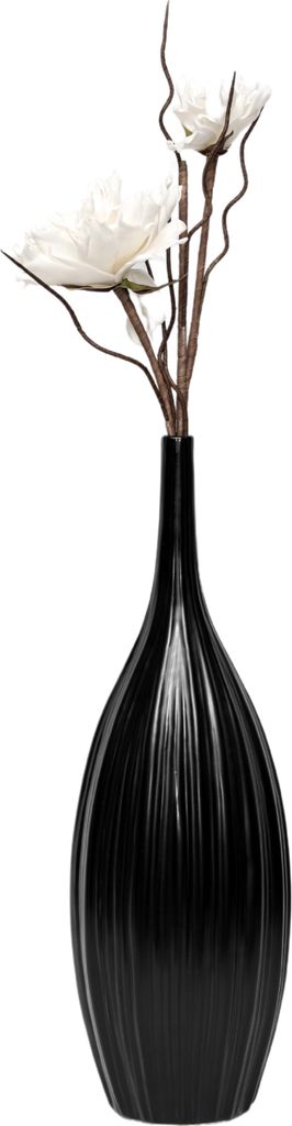 Standard Vase - Dekovase Tischvase Moderne künstlerische Keramikvase für Wohnzimmer, Esszimmer, Schlafzimmer, Büro, Wohnkultur Schwarz, 50x16 cm