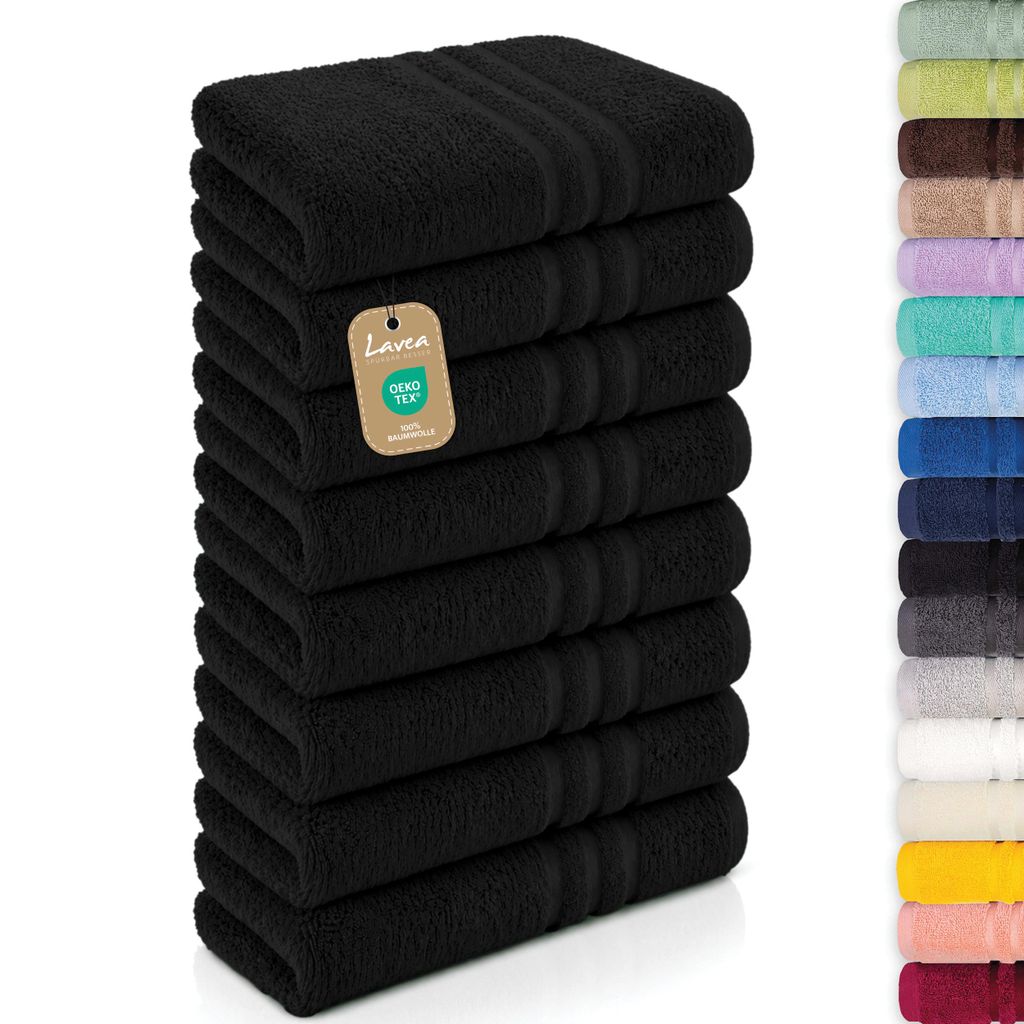Lavea® 8er Set Handtücher 50x100 cm - Elena, 100% Produktbild 